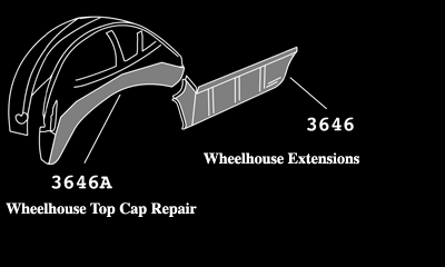 Wheelhouse Repair Panels - 64-6