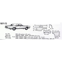71-72 Ford Exploded View