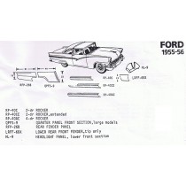 1955-56 Ford Exploded View